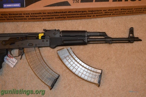 Rifles AKM-247, 7.62x39 Caliber, American Made AK-47, (2) 30