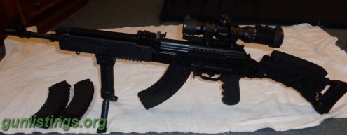 Rifles AK47: 7.62 Saiga Izhmash Fully Converted, 500rnds, More