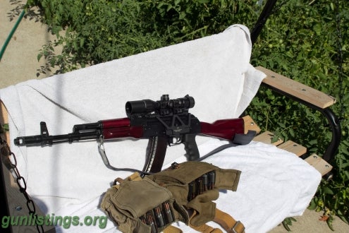 Rifles Ak-74 With 4000+ Rounds Ammo, 9 Mags