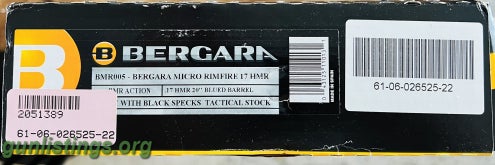 Rifles Bergara BMR 17hmr