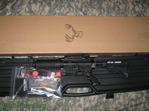 Rifles Factory New, AR15, Stag Arms Brand, With M16 Style BCG