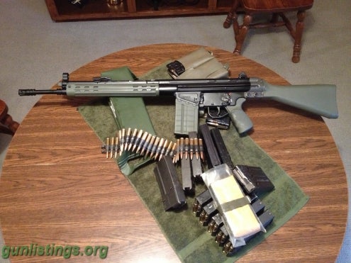 Rifles CETME 7.62 NATO Battle Rifle & Ammo Pkg