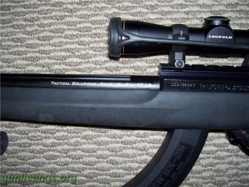 Rifles Custom Ruger 10-22,Threaded, Leupold, BX-25