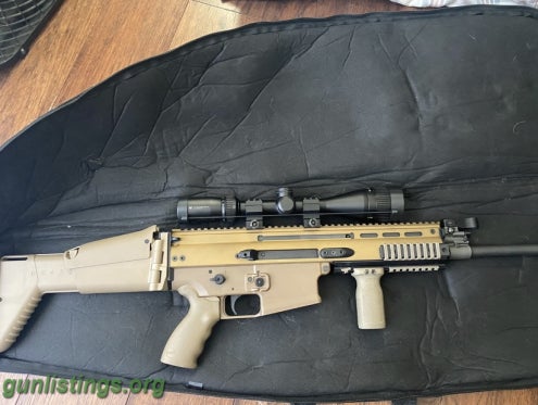 Rifles FN SCAR 17 FDE+6 Mags+Vortex Scope