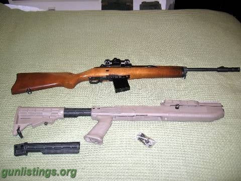 Rifles TRADED CLOSED  Ruger Mini 14, Red Dot, Mags, & Case &