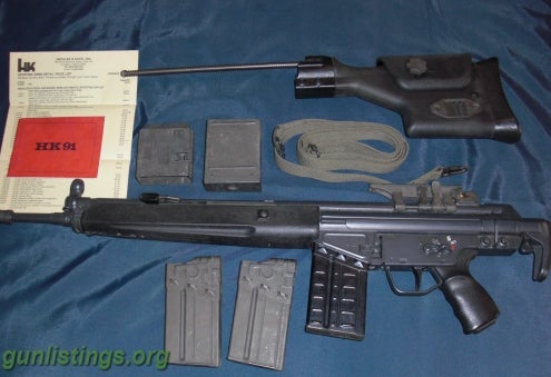 Rifles Hk 91. 308 Package For Sale