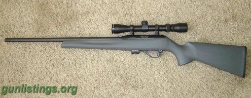 Rifles Remington 597 Heavy Barrel .22 Long Rifle W/3x9x32 Scop