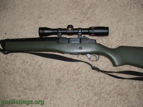 Rifles Ruger Mini 30 With Scope