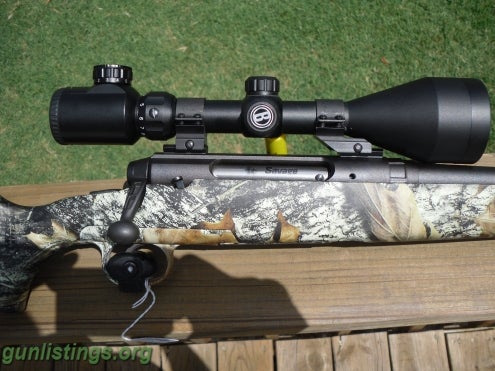 Rifles Savage Axis 243win, Camo W/ 3-9x56 Bushnell Scope