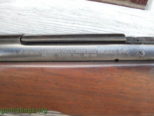 Rifles Savage Model 340, Bolt Action Rifle, 30-30win,