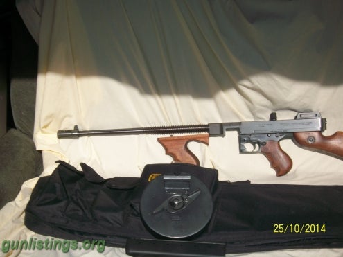 Rifles Thompson Submachine Gun Semi Auto 45 Cal