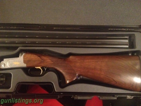 Shotguns Emilio Rizzini 12 GA O/U Gold Wing III Silver