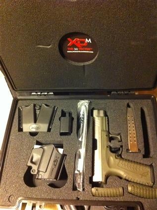 Pistols WTT NIB Springfield XDM 9mm 2 Tone Olive Green/SS