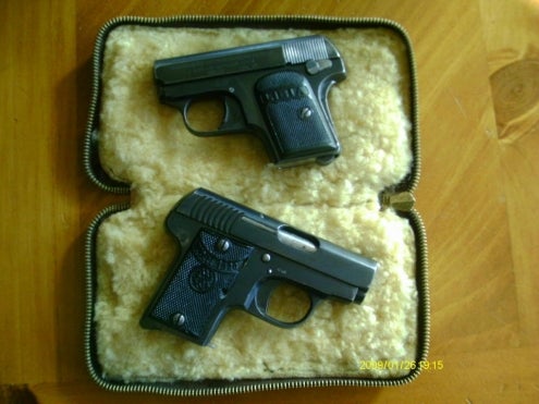 Pistols Pair Of Spanish 25 Auto Pocket Pistols