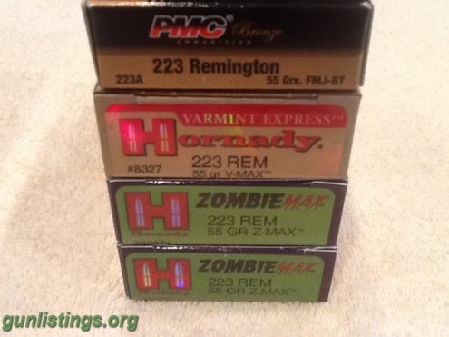 180 Rounds Premium .223 ammo - Hornady TAP, Zombie.... in tampa bay ...