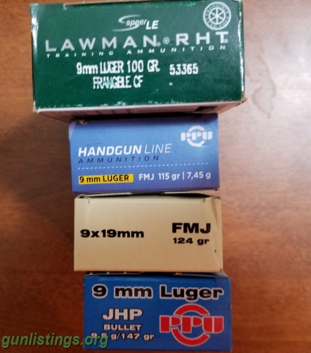 Ammo 9 Mm & 45 Acp Ammo LOWEST  PRICES