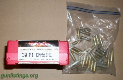 Ammo Hornady Custom Grade 30 M1 Carbine Die Set