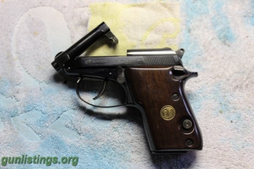 Pistols Beretta 21A 25 Cal Wood Grips