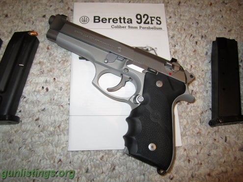 Pistols Beretta 92fs Brigadier INOX 9mm