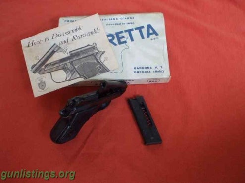 Pistols Beretta Minx 950B Antique With Original Box & Manual