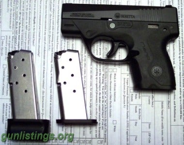 Pistols Beretta Nano 9mm Micro-compact Pistol