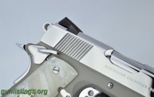Pistols Bright Stainless Colt LW Commander XSE .38 Super O4540X