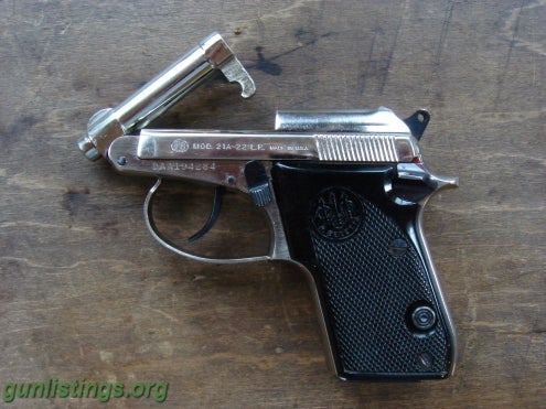 Pistols BERETTA MODEL 21A BOBCAT .22 LR(INOX)TIP-UP