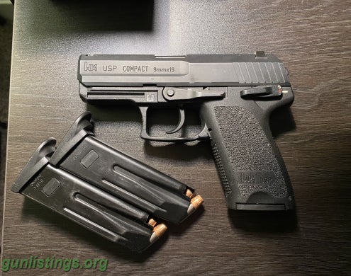 Pistols Heckler And Koch USP Compact 9mm