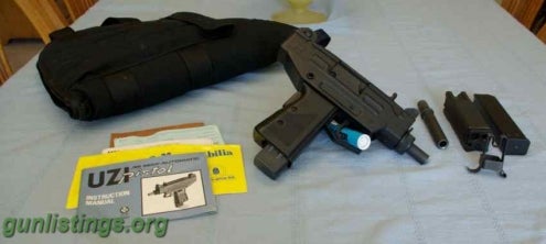 Pistols UZI Pistol .45 ACP With 9mm Conversion Kit