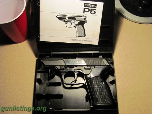 Pistols Walther P5 9MM Pistol