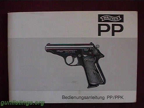 Pistols Walther PP 9mm Kurz