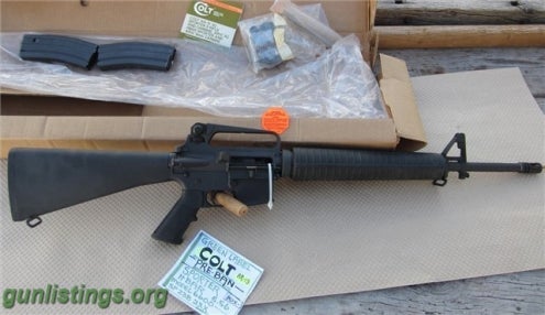 Rifles Colt AR 15 A2 Sporter HBAR Pre Ban NIB Green Label