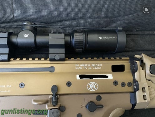 Rifles FN SCAR 17 FDE+6 Mags+Vortex Scope