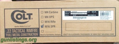 Rifles For Sale - Colt -- M16 SPR Rifle .22 LR Quad Rail /BUIS