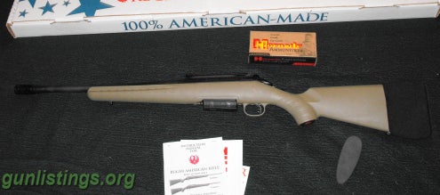 Rifles Ruger American 450 Bushmaster & Box Of Ammo Never Fired