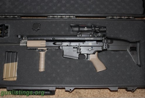 Rifles Scar 17s   .308   4mgs  ACOG TA11. Extras!!