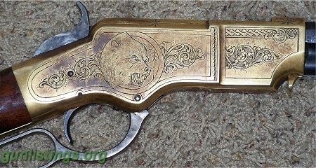 Rifles Uberti 1860 Henry Rifle Engraved