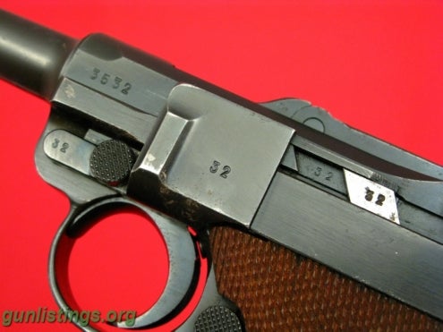 Shotguns P.08 LUGER S/42 1938 -- WWII Nazi 9mm...Matching Mag &
