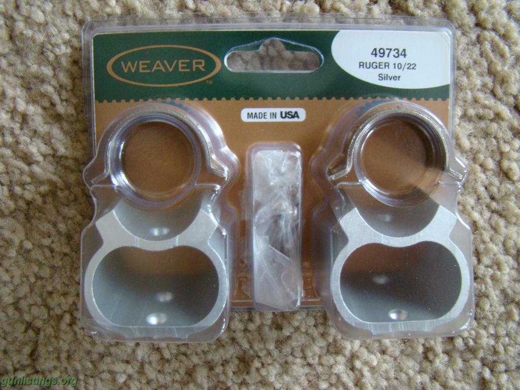 Accessories 10/22 Stainless Weaver See Thru Scope Rings