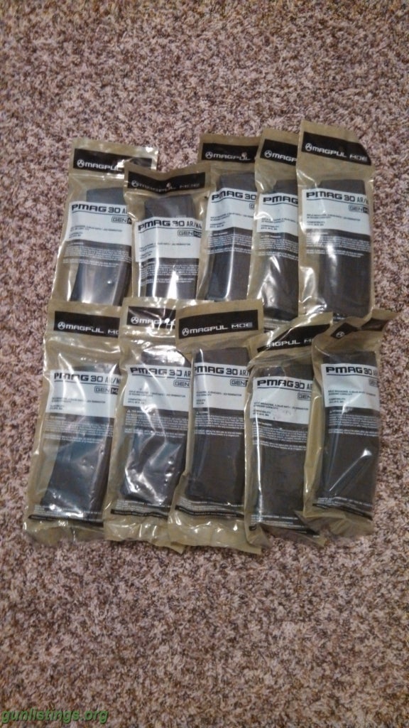 Accessories 10 New 30 Round Magpul Pmag