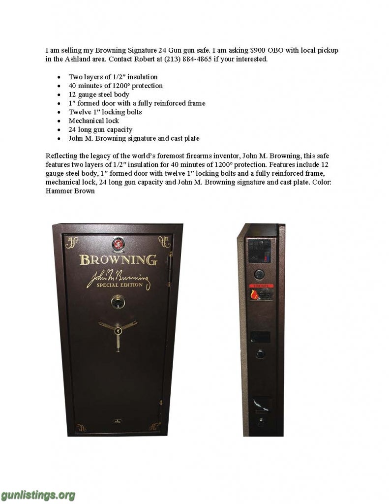 Accessories Browning Signature 24 Gun Safe