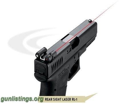 Accessories LaserLyte Rear Sight Laser RL-1 Fits ALL Glocks