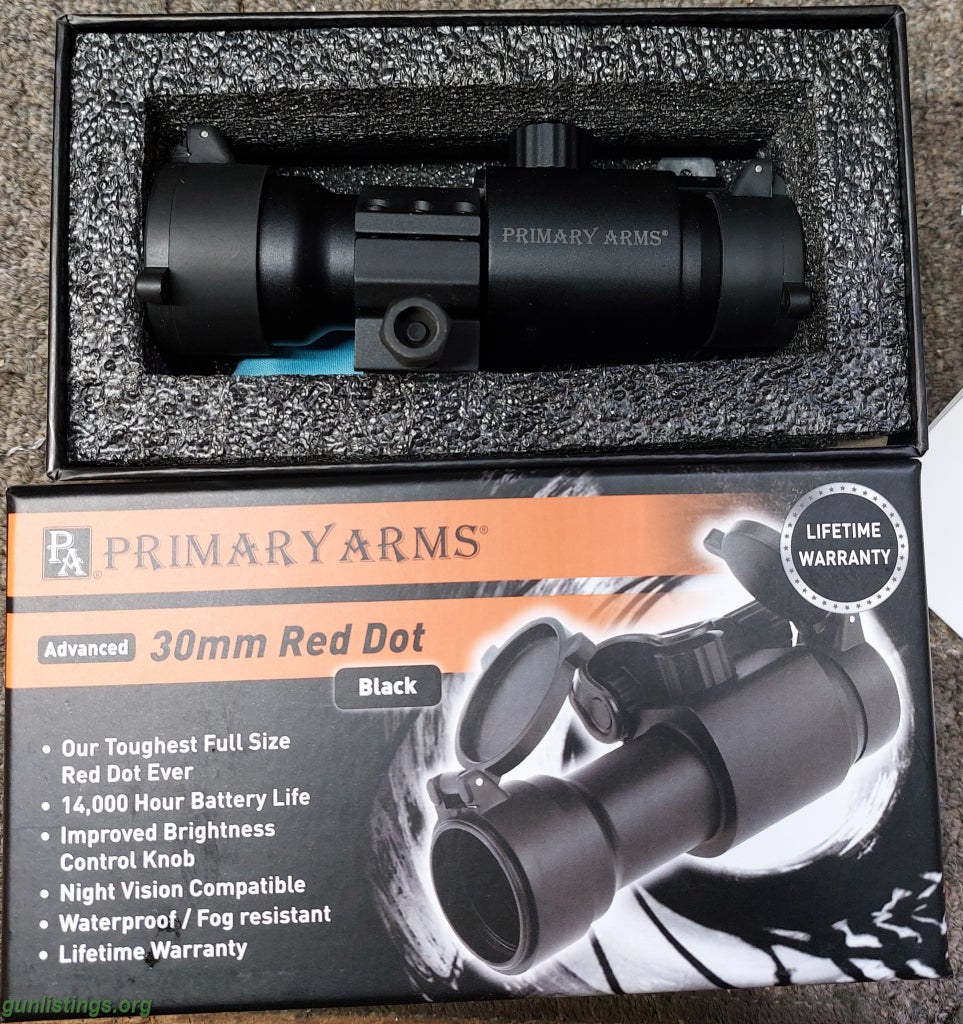 Accessories PRIMARY ARMS 30MM RED DOT AND MOUNT