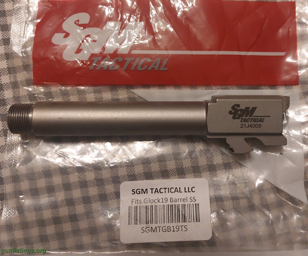 Accessories SGM TACTICAL STAINLESS THREADED GLOCK 19 BARREL