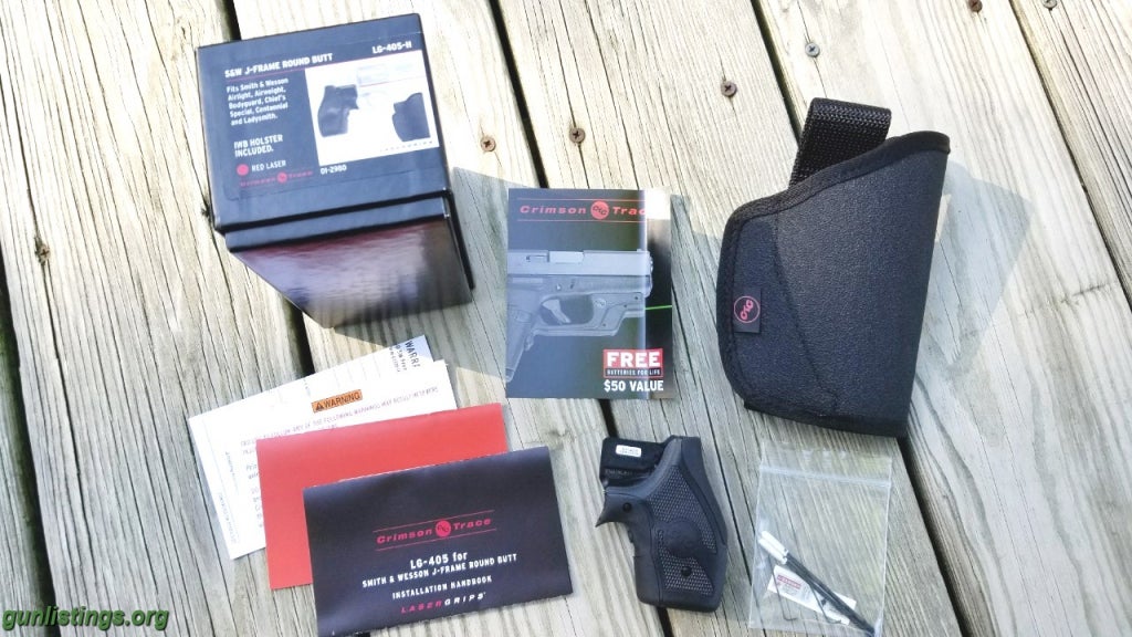 Accessories S&W J Frame Crimson Trace LG-405H Laser Grips