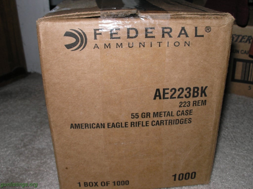 Ammo .223 AMMO NEW CASE-UNOPENED