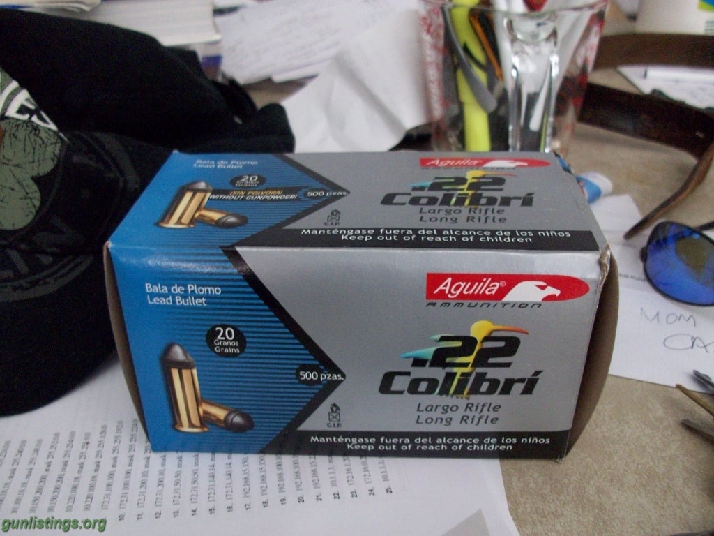 Ammo .22 Colibri Shorts 490 Rounds