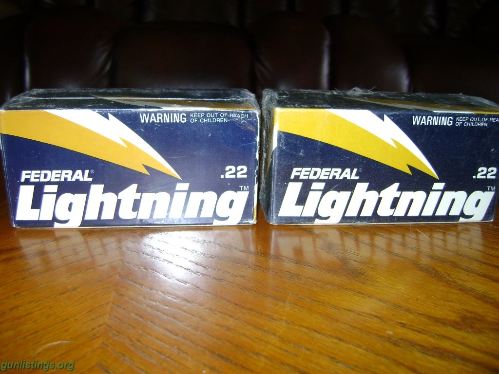 Ammo .22LR, 1,000 Rds Federal Lightning