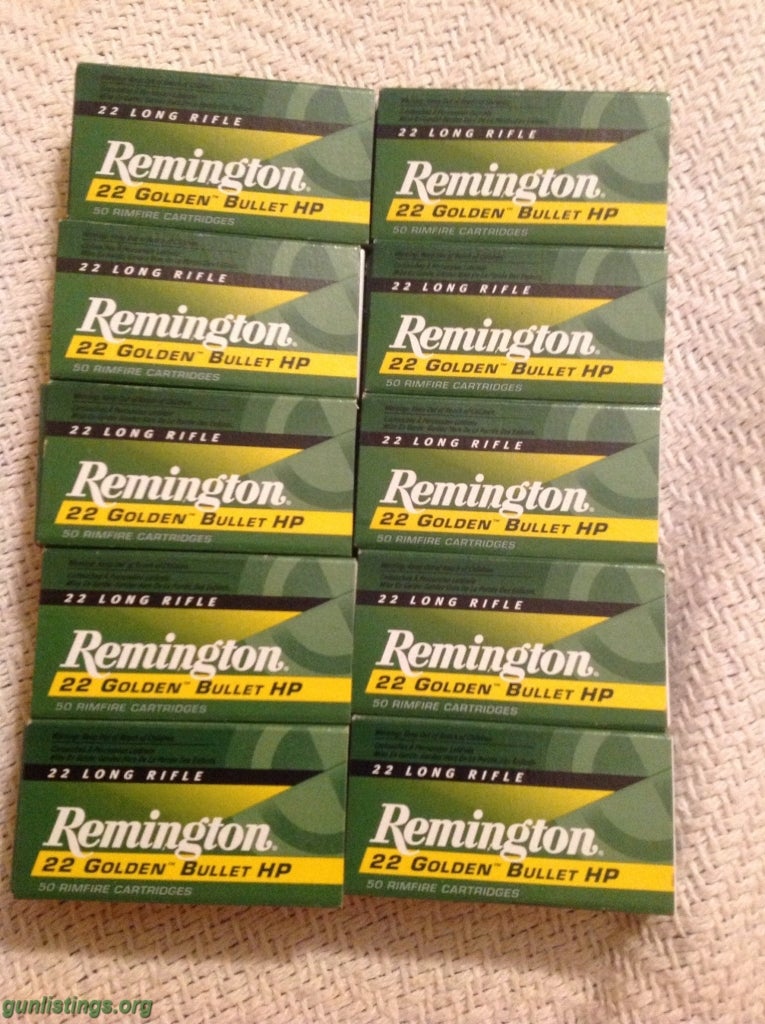 Ammo .22LR Remington Golden Bullet Ammo