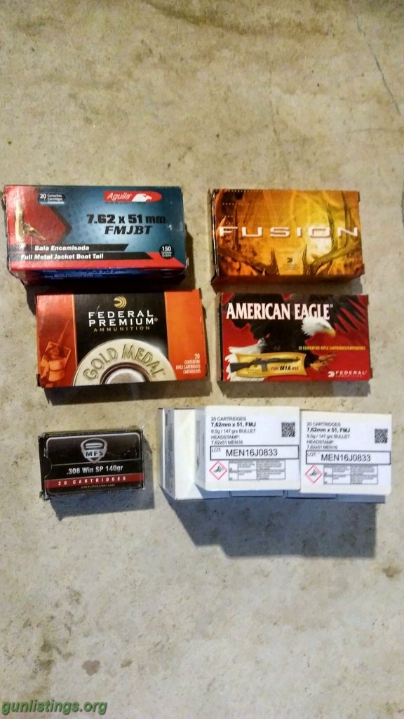 Gunlistings.org - Ammo .308 / 7.62 Lot Of 360 Rounds In Boxes